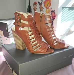 Vince Camuto Medow Open Toe Bootie Size 7.5